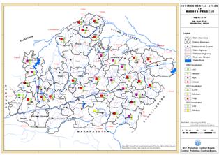 Air Pollution map of MP